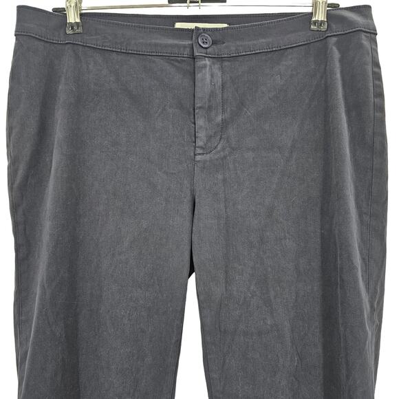 Lila Ryan Womans size 12 Jase Slim Straight Pedal Pusher Cropped Navy Pants NWOT - Picture 2 of 9